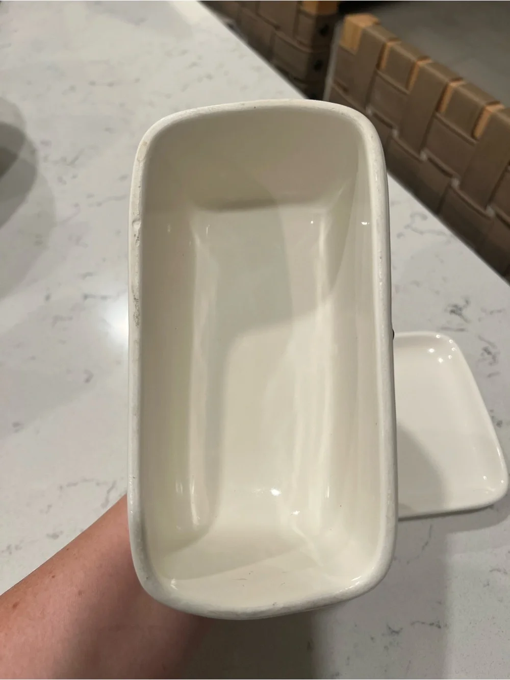 Rae Dunn “Spread” Ceramic Butter dish